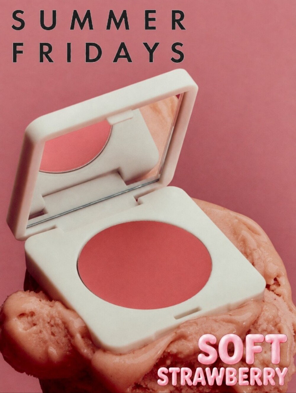 Summer Fridays Soft Strawberry Cream Blush - Soft Strawberry Pink